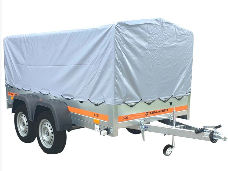 Kippanhänger TEMA ECO2612/2 KIPP mit Plane – Tandemachse, 263 × 125 cm
