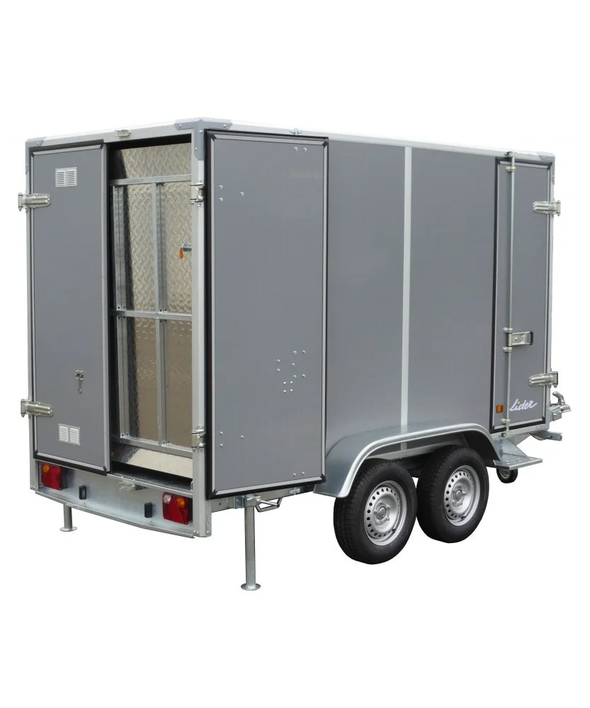Kofferanhänger Lider Modell 38950 – 2.000 kg, gebremst, Tandemachse