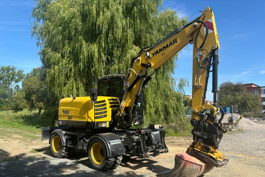 Mobilbagger Yanmar B95W (2018) – 9,5 t – 6.380 Betriebsstunden