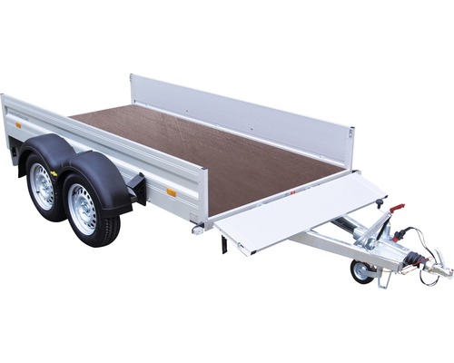 Tandem-Plateauanhänger Humbaur Alumaster Tandem 2500 – 3.030 × 1.500 × 350 mm, 2.500 kg zGG, gebremst